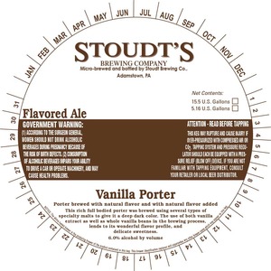 Stoudt's Vanilla Porter May 2013