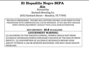 Karbach Brewing Co. El Hopadillo Negro