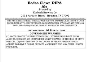 Karbach Brewing Co. Rodeo Clown April 2013