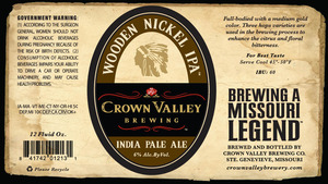 Crown Valley Brewing Wooden Nickel