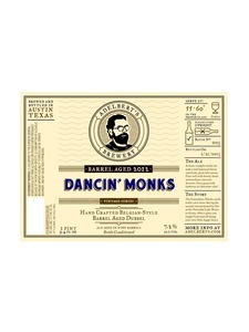 Adelberts Brewery Dancin Monk Barrel Aged April 2013