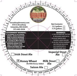 Broadway Brewery Honey Wheat