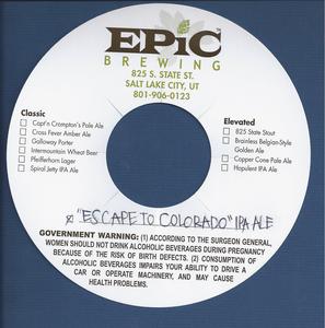 Epic Brewing Escape To Colorado