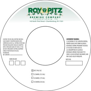 Roy-pitz Brewing Co. Doc's Pale Ale April 2013