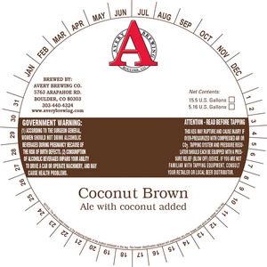 Avery Brewing Company Coconut Brown