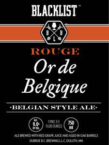 Blacklist Rouge Or De Belgique