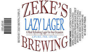 Zeke's Brewing Lazy May 2013