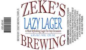 Zeke's Brewing Lazy