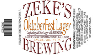 Zeke's Brewing Oktoberfest