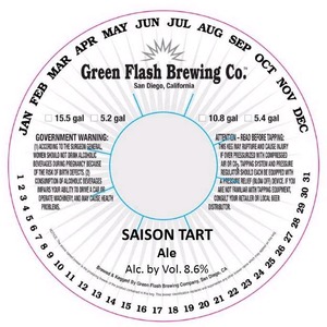 Green Flash Brewing Company Saison Tart May 2013