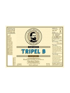 Adelberts Brewery Oaked Tripel B