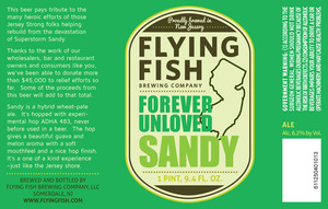 Flying Fish Brewing Co. Forever Unloved Sandy