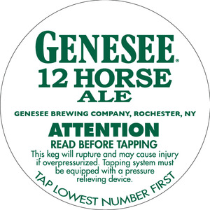 Genesee 12 Horse Ale May 2013