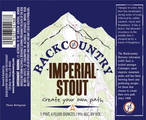 Backcountry Imperial Stout
