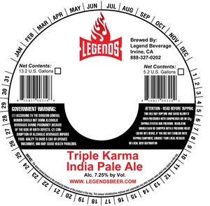 Legend Beverage Triple Karma May 2013