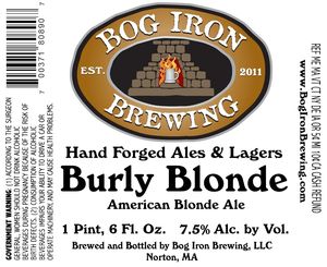 Bog Iron Brewing Burly Blonde