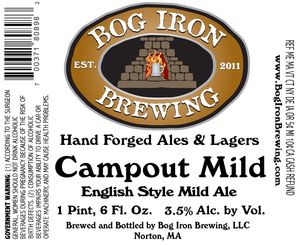 Bog Iron Brewing Campout Mild May 2013