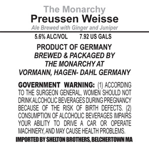 The Monarchy Preussen Weiss