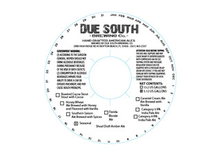 Due South Brewing Co Shoal Draft Amber Ale May 2013