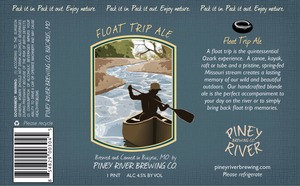 Piney River Brewing Co. LLC Float Trip May 2013