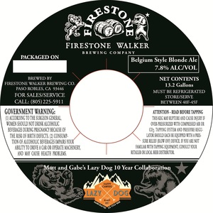 Firestone Walker Brewing Company Lazy Dog