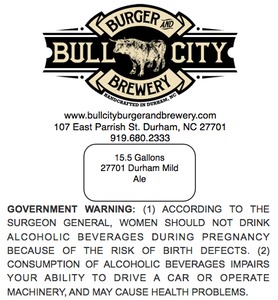 Bull City Burger And Brewery 27701 Durham Mild May 2013