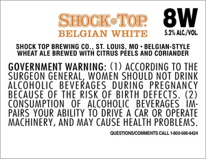 Shock Top Belgian White May 2013