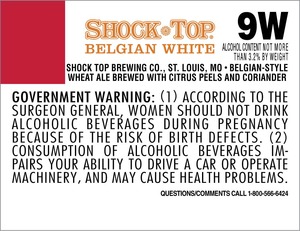 Shock Top Belgian White May 2013