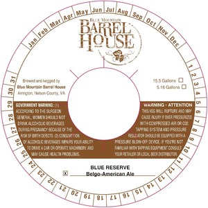 Blue Mountain Barrel House Blue Reserve
