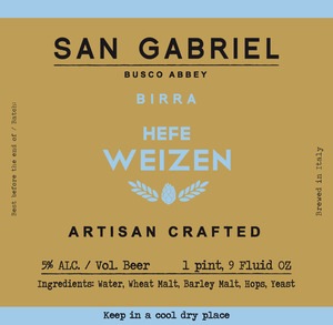 San Gabriel Hefe Weizen May 2013