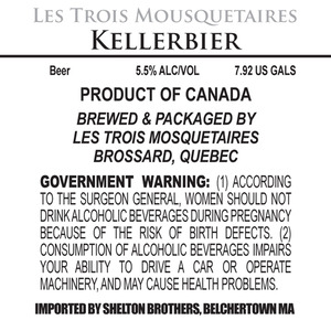 Les Trois Mousquetaires Kellerbier May 2013