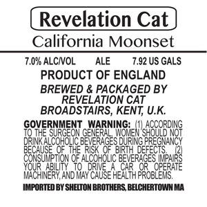 Revelation Cat California Moonset