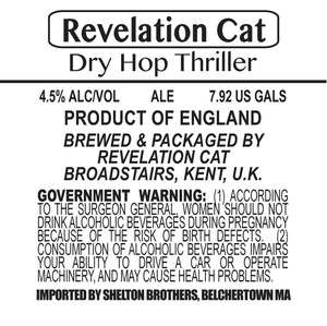 Revelation Cat Dry Hop Thriller May 2013