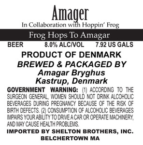 Amagar Bryghus Frog Hops To Amagar