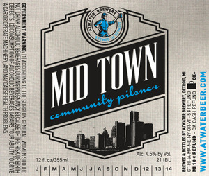 Atwater Brewery Mid Town Community Pilsner May 2013