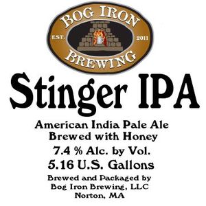 Bog Iron Brewing Stinger IPA May 2013