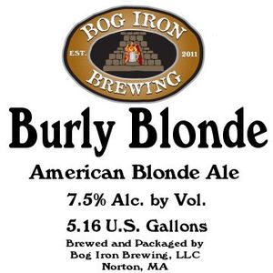 Bog Iron Brewing Burly Blonde