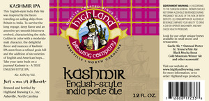 Highland Brewing Co Kashmir