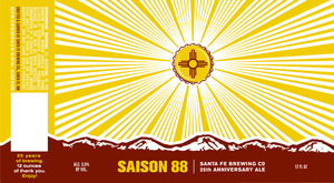 Santa Fe Brewing Co. Saison 88 May 2013