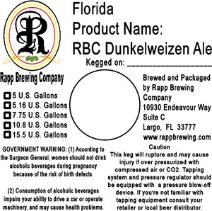 Rapp Brewing Company Rbc Dunkelweizen