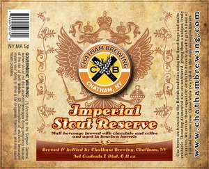 Chatham Brewing, LLC. Imperial Stout Reserve May 2013