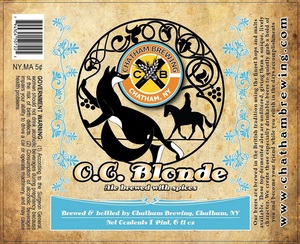 Chatham Brewing, LLC. O.c. Blonde