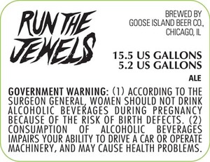 Goose Island Beer Co. Run The Jewels May 2013