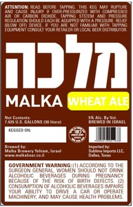 Malka Wheat Ale June 2013