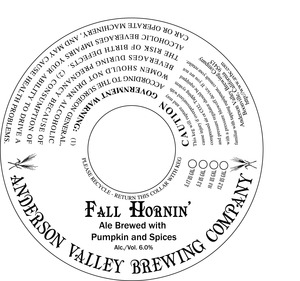 Anderson Valley Brewing Company Fall Hornin' June 2013