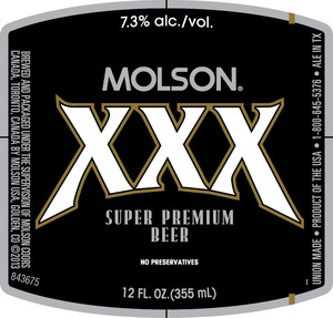 Molson Xxx June 2013