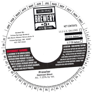 Yellow Springs Brewery Prowler June 2013