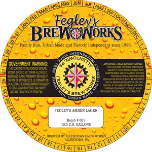 Fegley's Brew Works Fegley's Amber