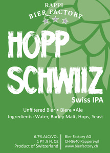 Rappi Bier Factory Hopp Schwiizz June 2013