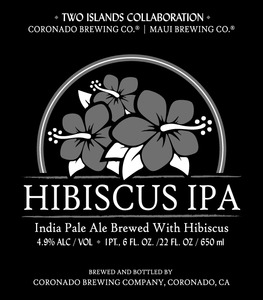 Coronado Brewing Company Hibiscus IPA June 2013